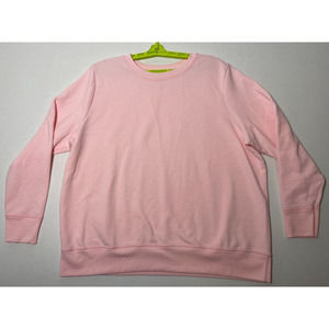 Just My Size Pink Pullover Sweater Women's 2X